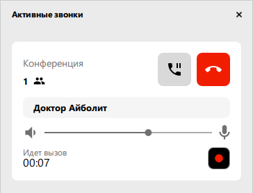 Конференция с двумя участниками